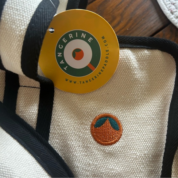 NWT~$170~Tito’s Vodka X Tangerine~Canvas Pickleball Embroidered Logo Tote Bag - Picture 8 of 11